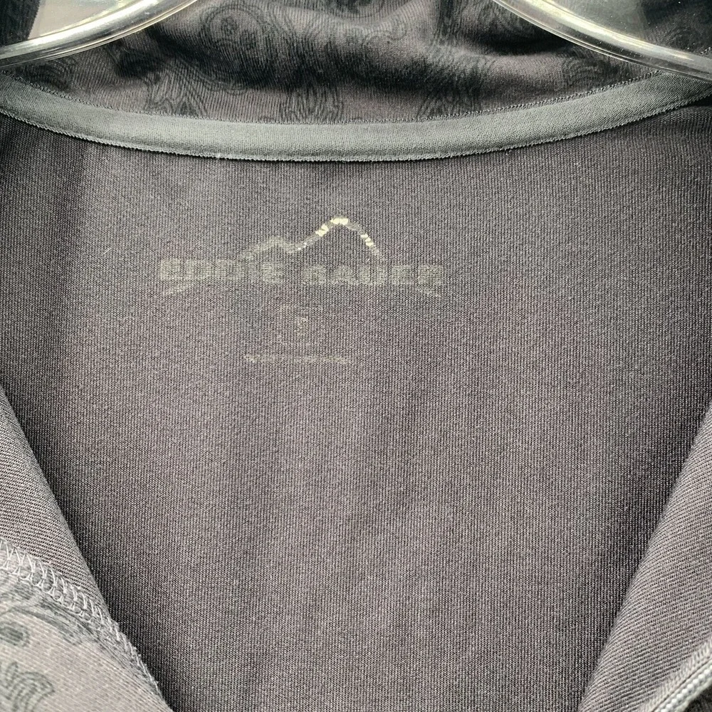 Eddie Bauer 1/4 Zip Sweater Women's Small Paisley‎ Damask Preppy Gorp Athleisure